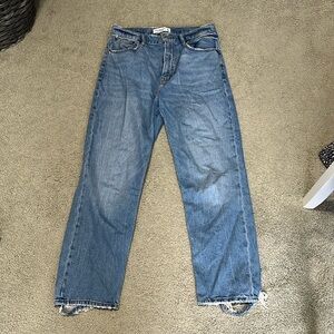 abercrombie and fitch ankle straight ultra high waisted jean
